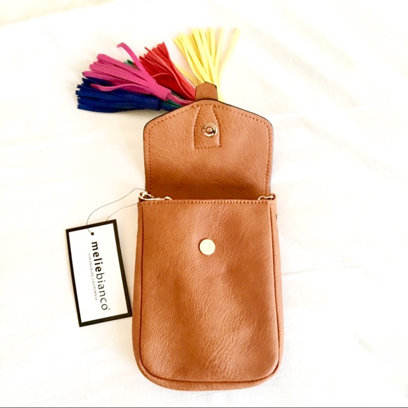 Melie Blanco Saddle Crossbody Multi Color Tassels - Picture 5 of 8