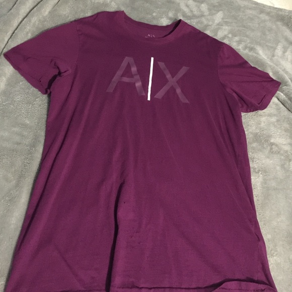 A/X Armani Exchange Shirts Armani Exchange Purple Shirt Poshmark