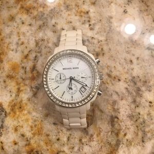 white Ceramic Michael Cors watch