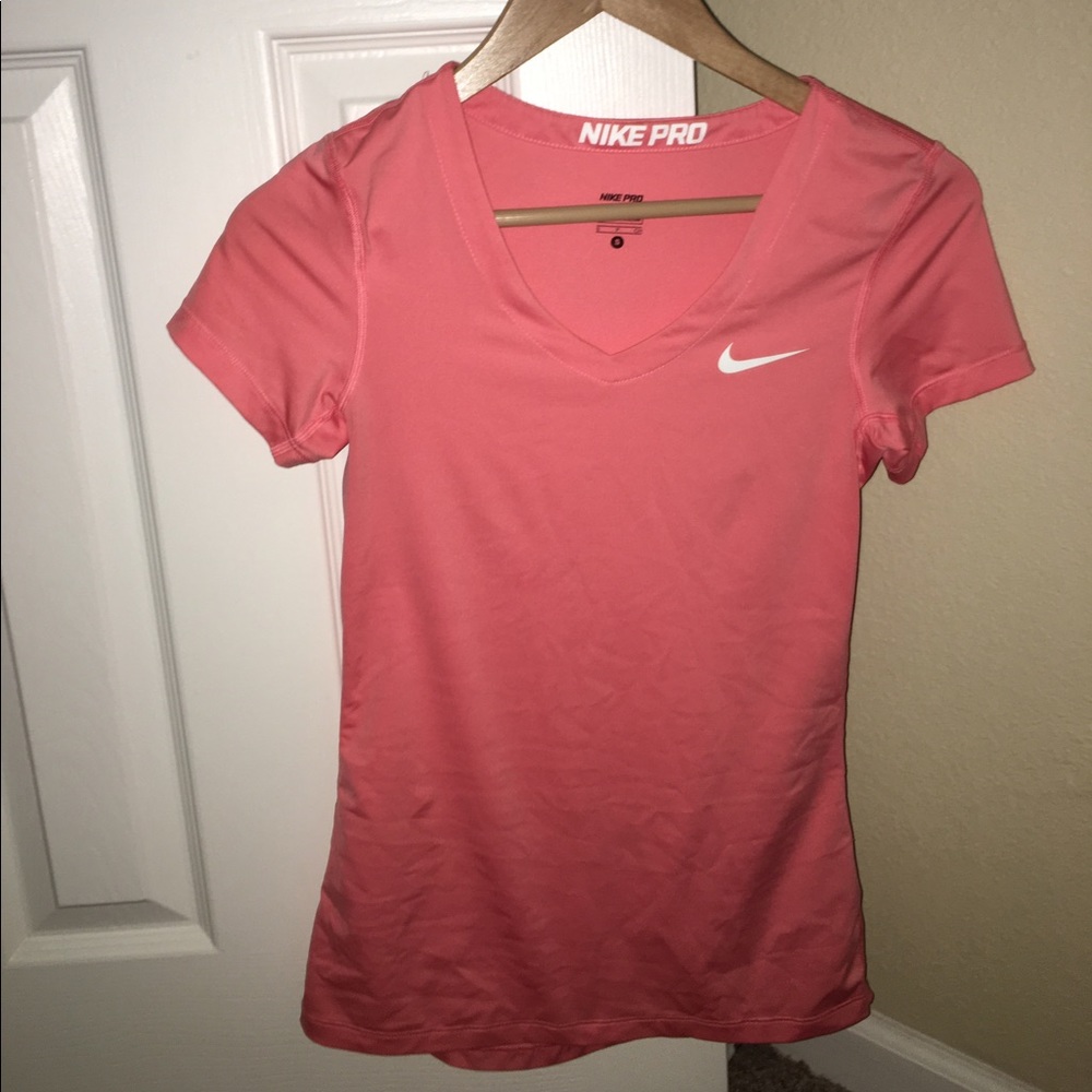 Coral Nike Work Out /Running Shirt (Spandexx) Sm