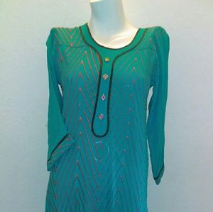 BLUE SALWAR KAMEEZ.