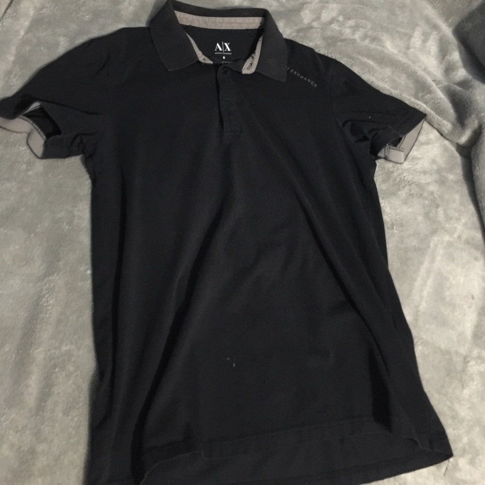 Armani Exchange Black Polo