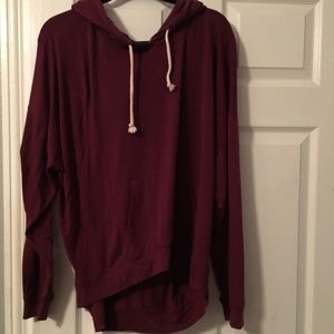 PacSun Lightweight Maroon Sweatshirt