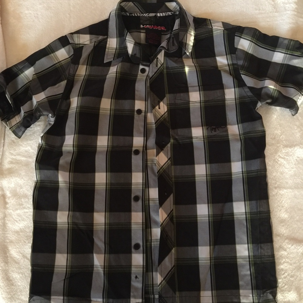 NWOT Boys TONY HAWK short sleeve dress shirt 8