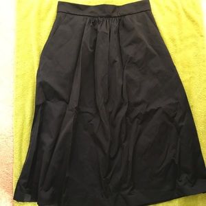 Zara black midi skirt
