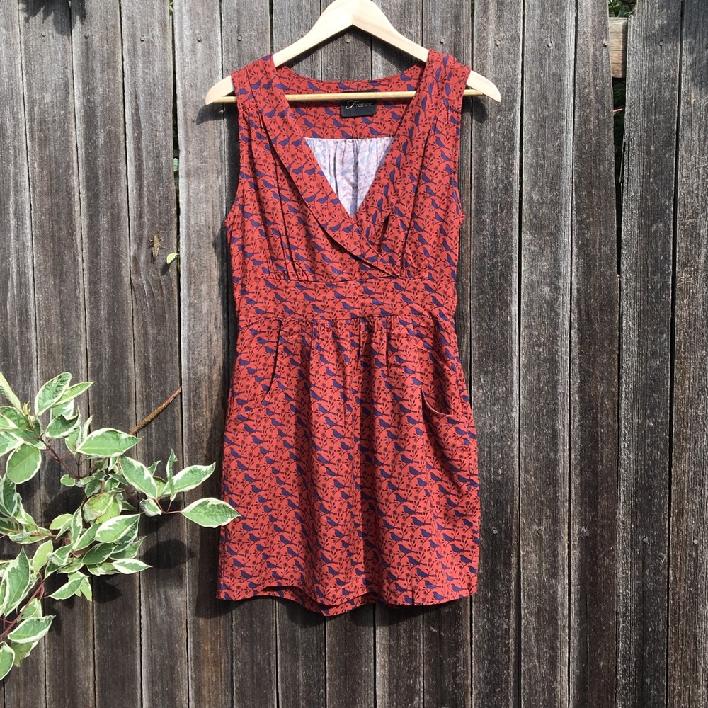 NEW Sienna and Blue Bird Mini Dress - Picture 2 of 9