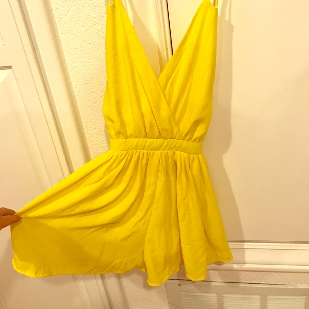 Yellow summer romper/dress