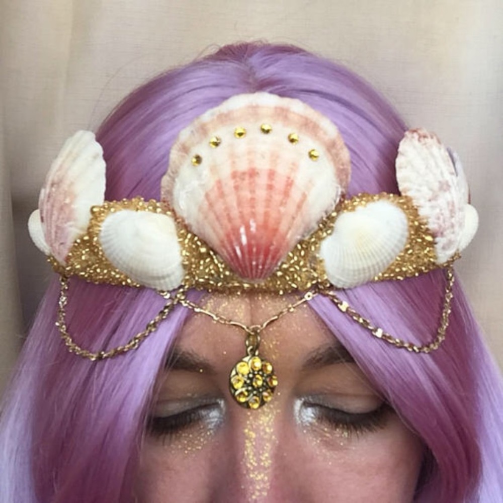 Golden Mermaid Crown