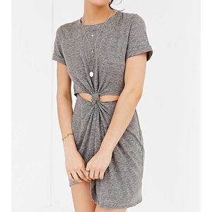Honey Punch Knot-Front T-Shirt Dress