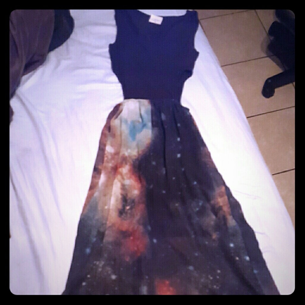 Galaxy maxi dress
