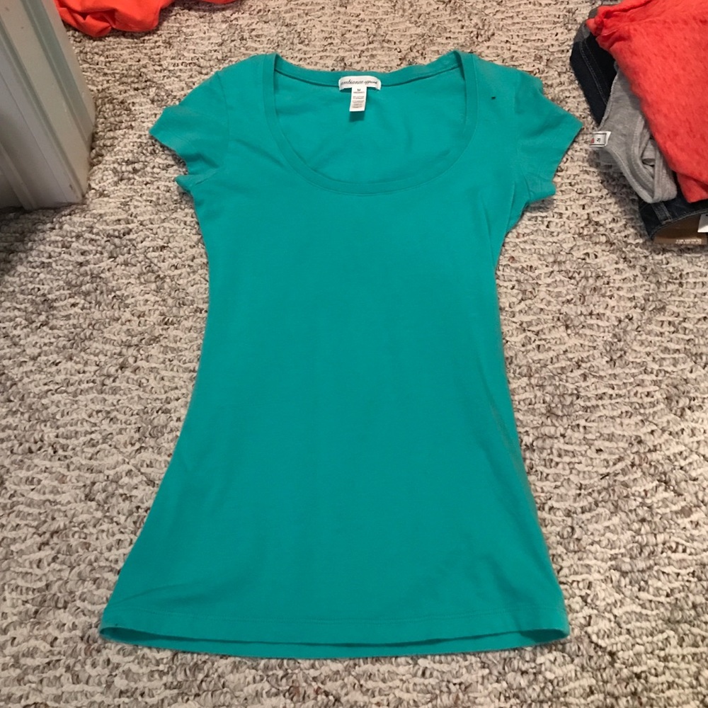 Cora and teal fitted tee shirt