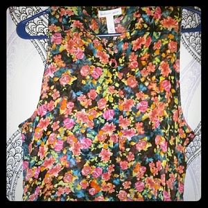 Chiffon sleeveless top