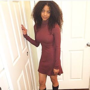 Brown, Flare BDG dress