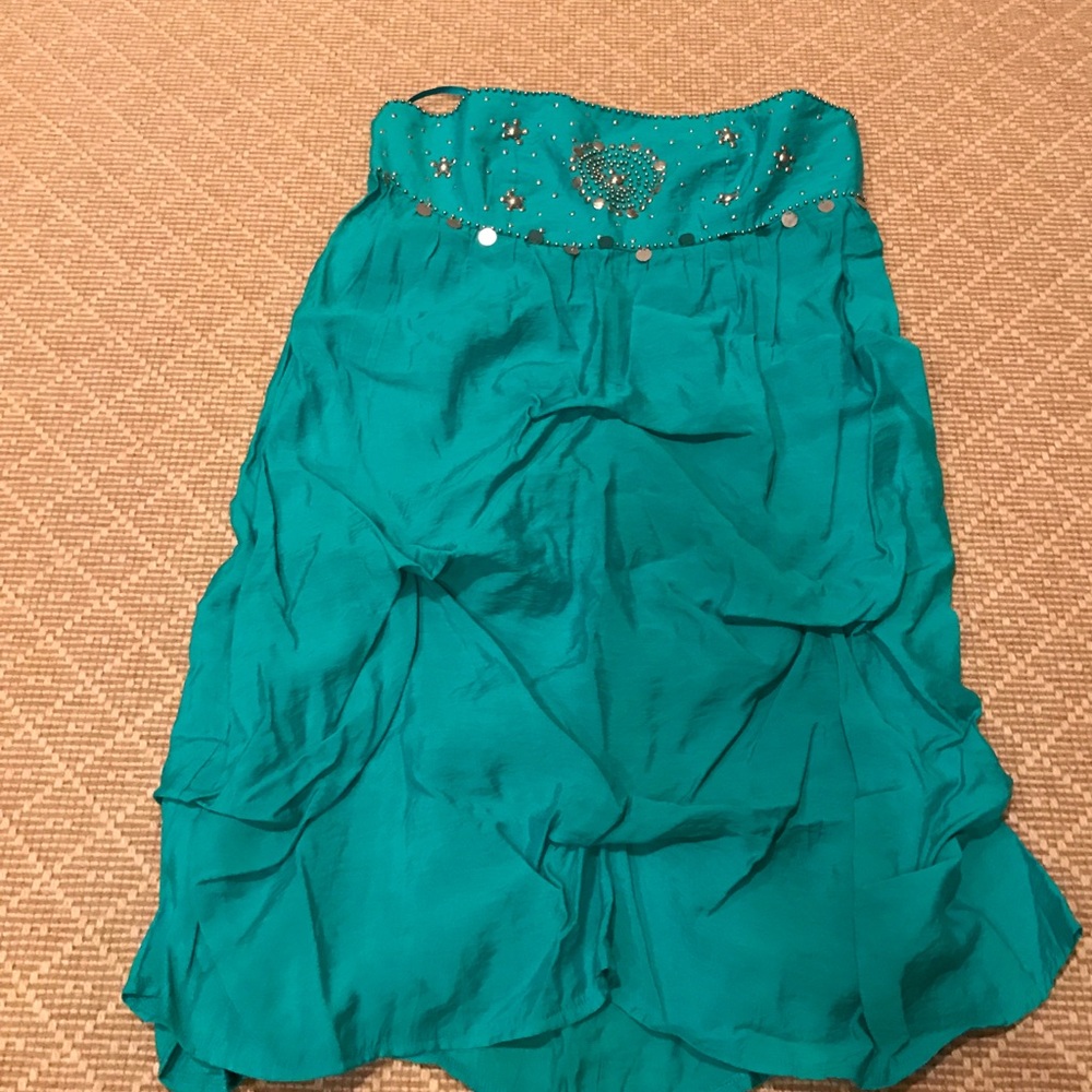 New Teal Gypsy Boho Beach Swimsuit Cover Up