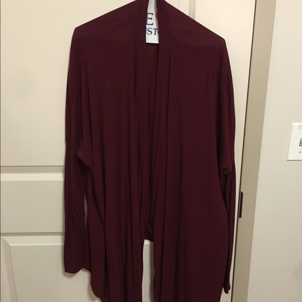 Maroon Cardigan (Abercrombie and Fitch)