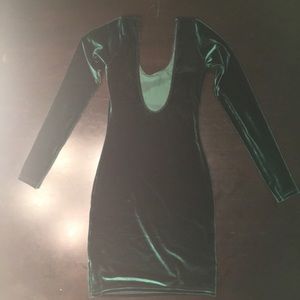 Dark Green, Velvet American Apparel dress