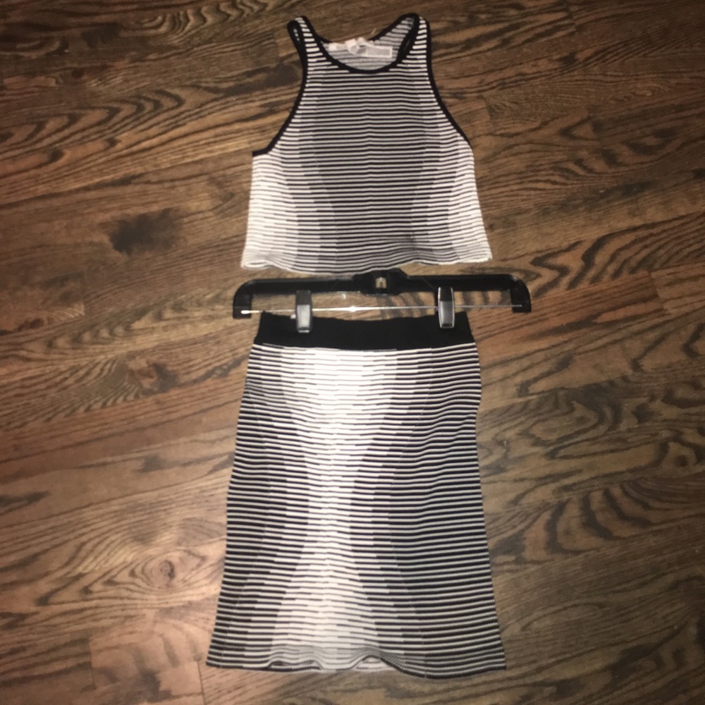 BCBG Generation knit stretch two piece set
