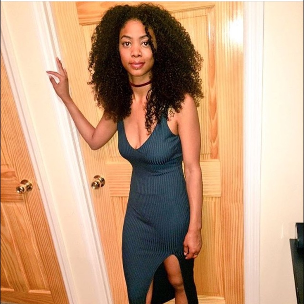 Bluish Green chic dress :)