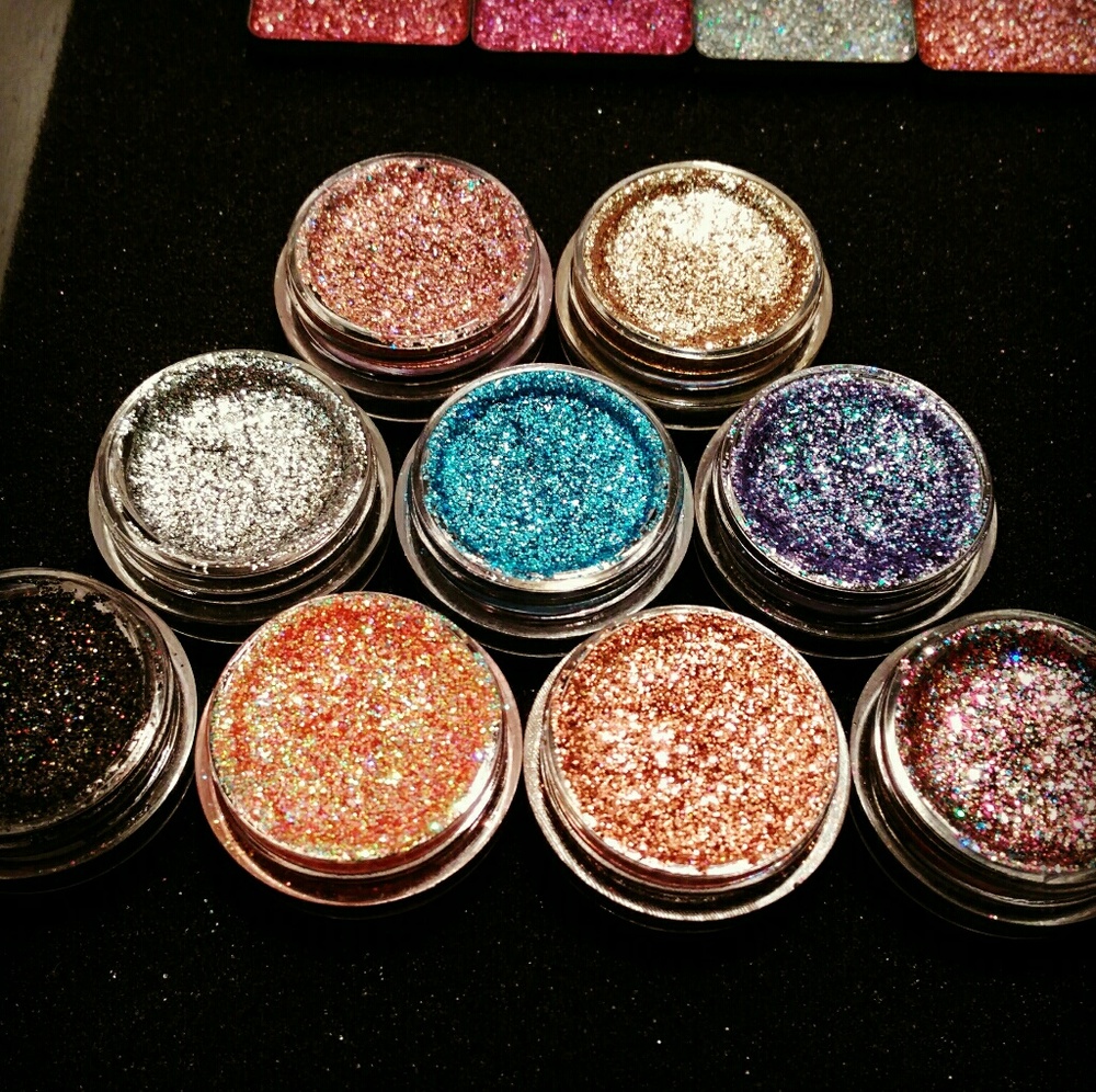 Pressed Glitter pots