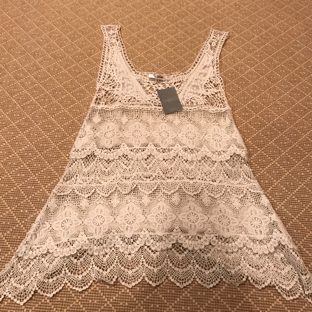 NWT Lace Crochet Anthropologie Shirt