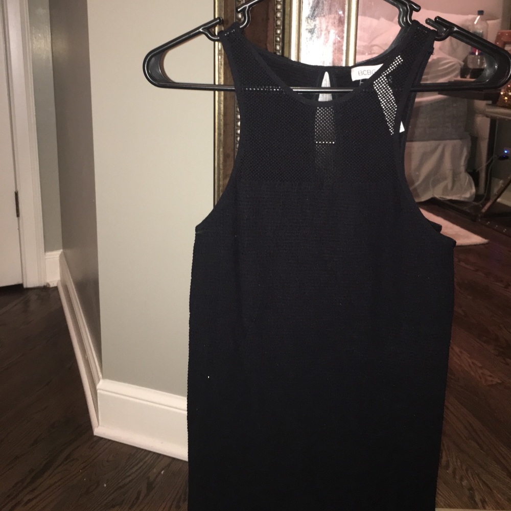 BCBG GENERATION KNIT BODYCON DRESS. Mesh