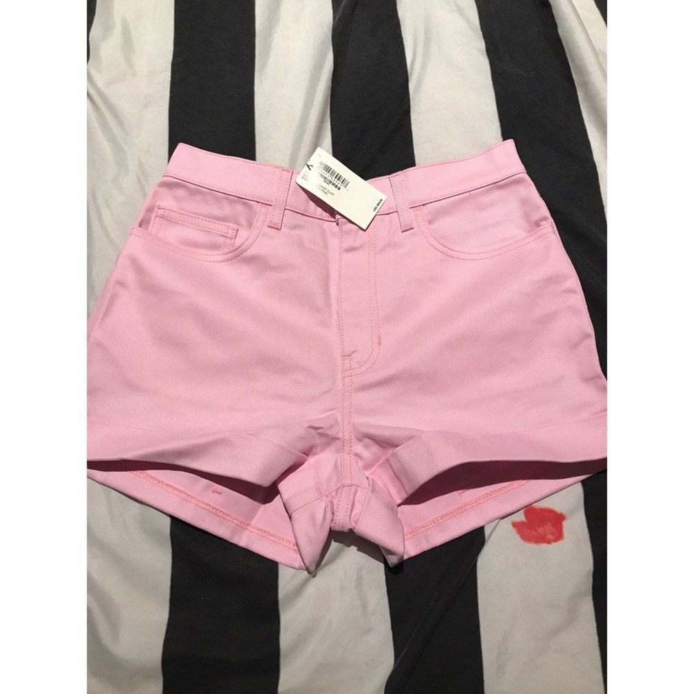AA Candy Pink High Waist Cuff Short