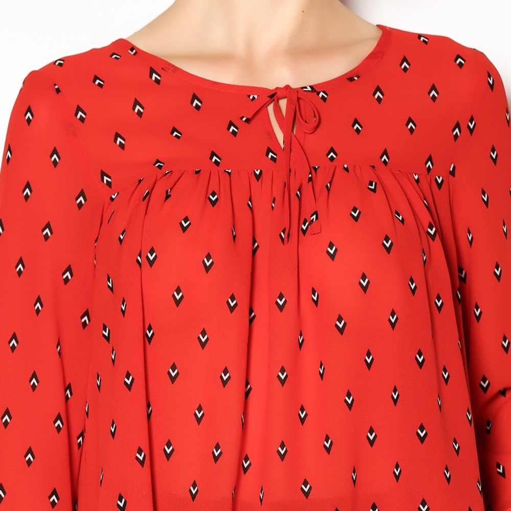 Jack by BB Dakota Red V Blouse