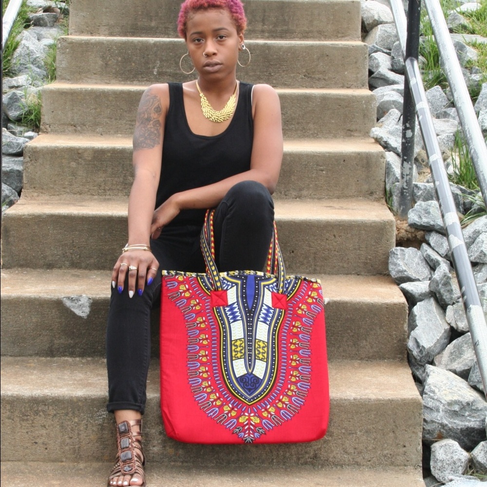 Red Dashiki bag