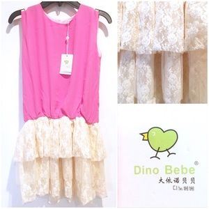 Dino Bebe Lace TuTu Dress