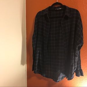 🌸 Purple & Black Plaid Flannel 🌸