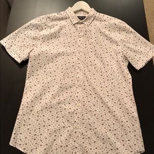 Floral Topman Casual Short Sleeve Button-down