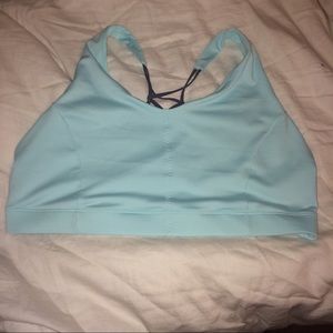 Light blue sports bra size xxl