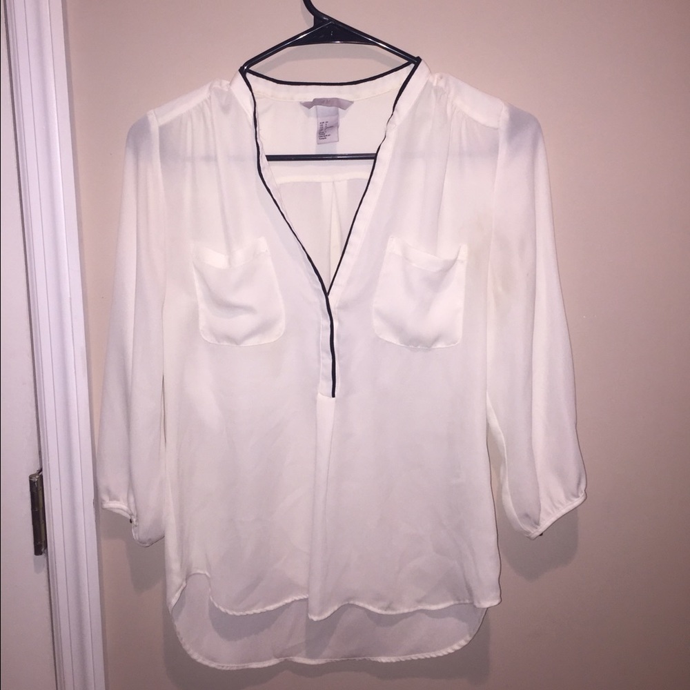 H&M white blouse
