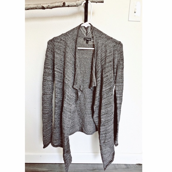 Express Sweaters - Express Shimmered Cardigan