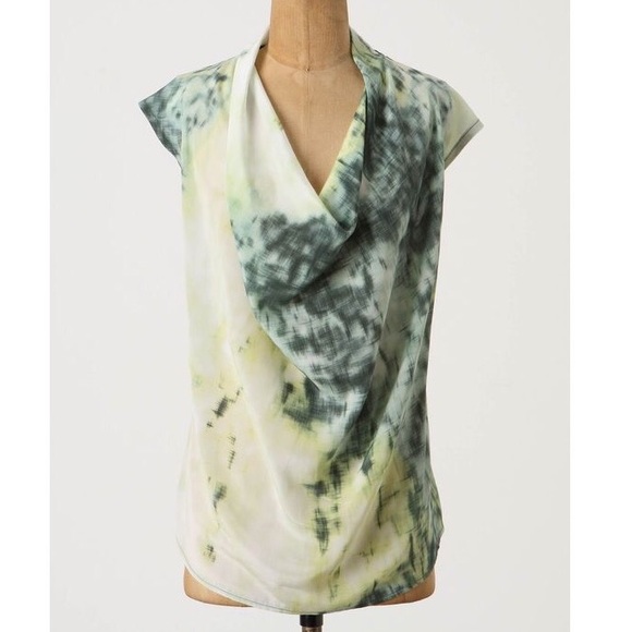 Anthropologie Tops - Deletta silk cowlneck top