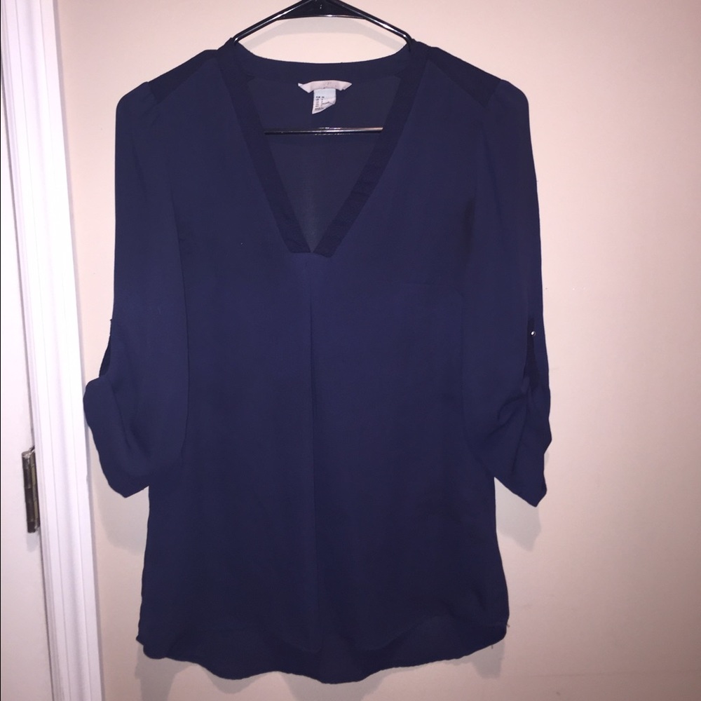H&M blue blouse