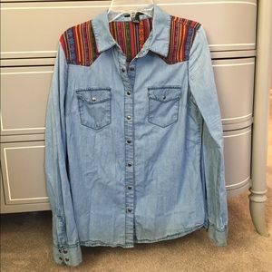 Denim F21 button down