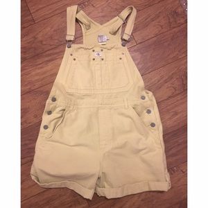 Calvin Klein medium yellow overalls