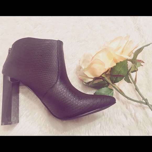Snakeskin Ankle Booties - Picture 2 of 2