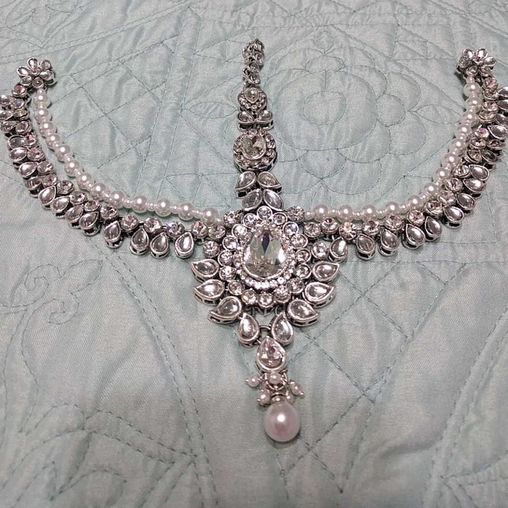 NEW! Silver Bridal Headpiece Jewelry