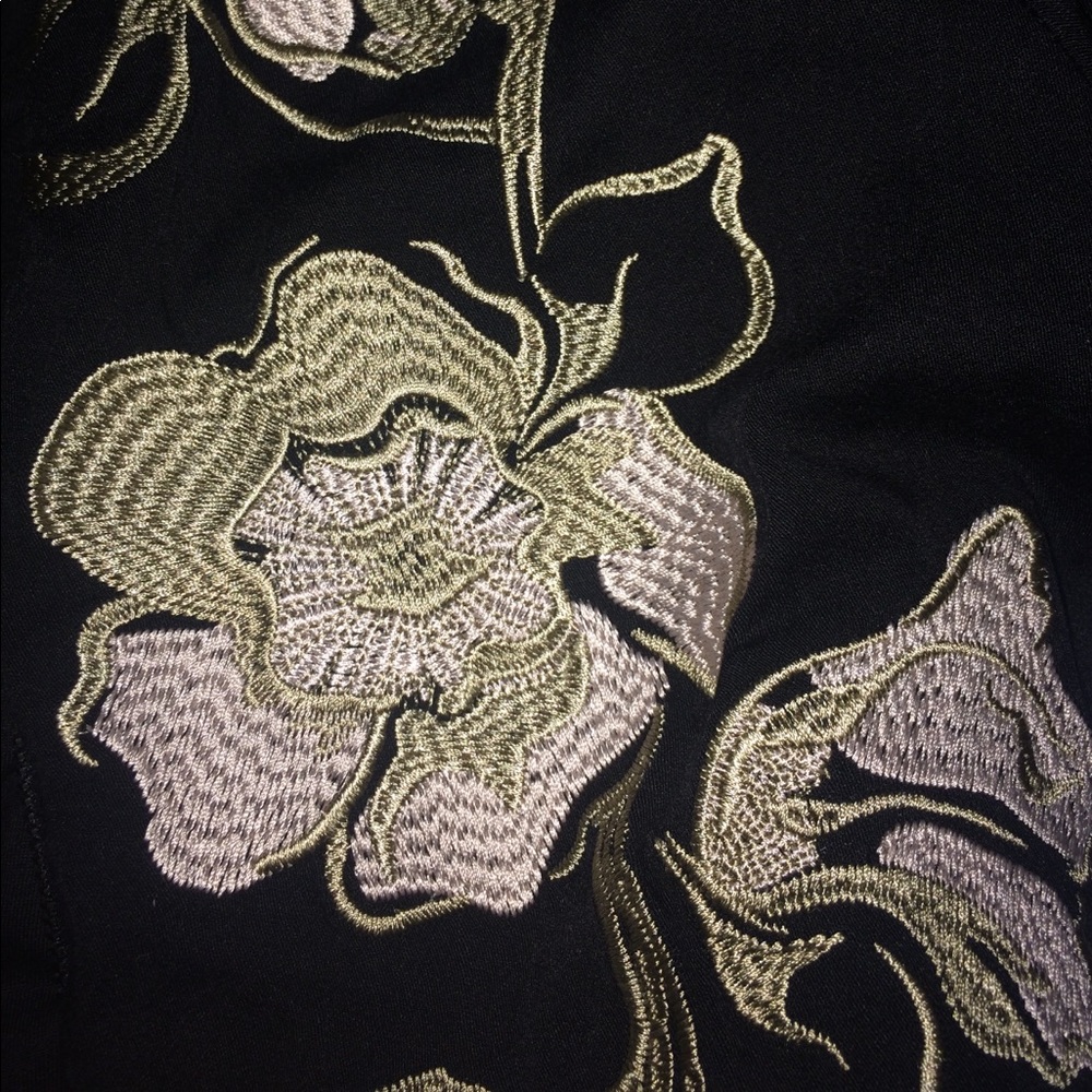 EMBROIDERED BOMBER JACKET. NEVER WORN BEFORE. - Picture 2 of 4