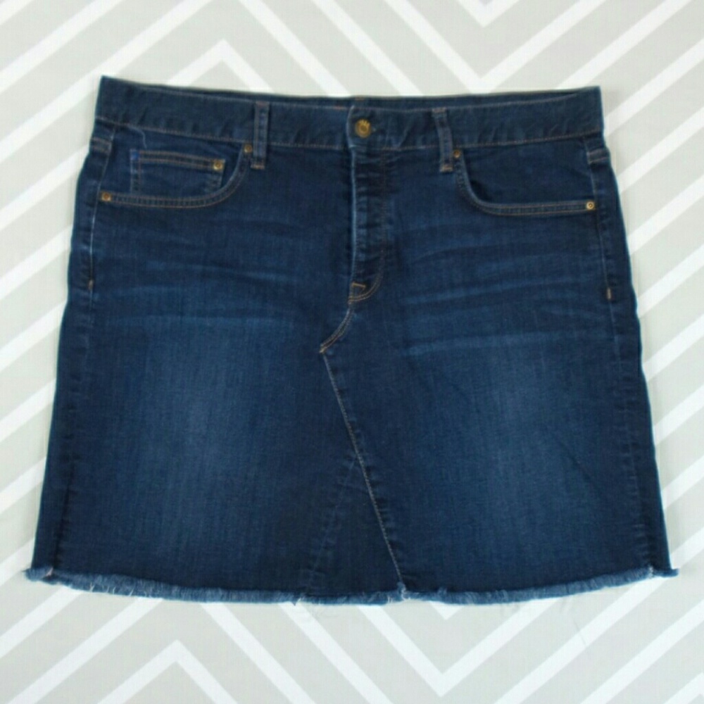 ✂ Gap button fly jean skirt - Picture 1 of 6