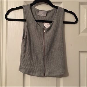 Pacsun Zip-Up Crop Top