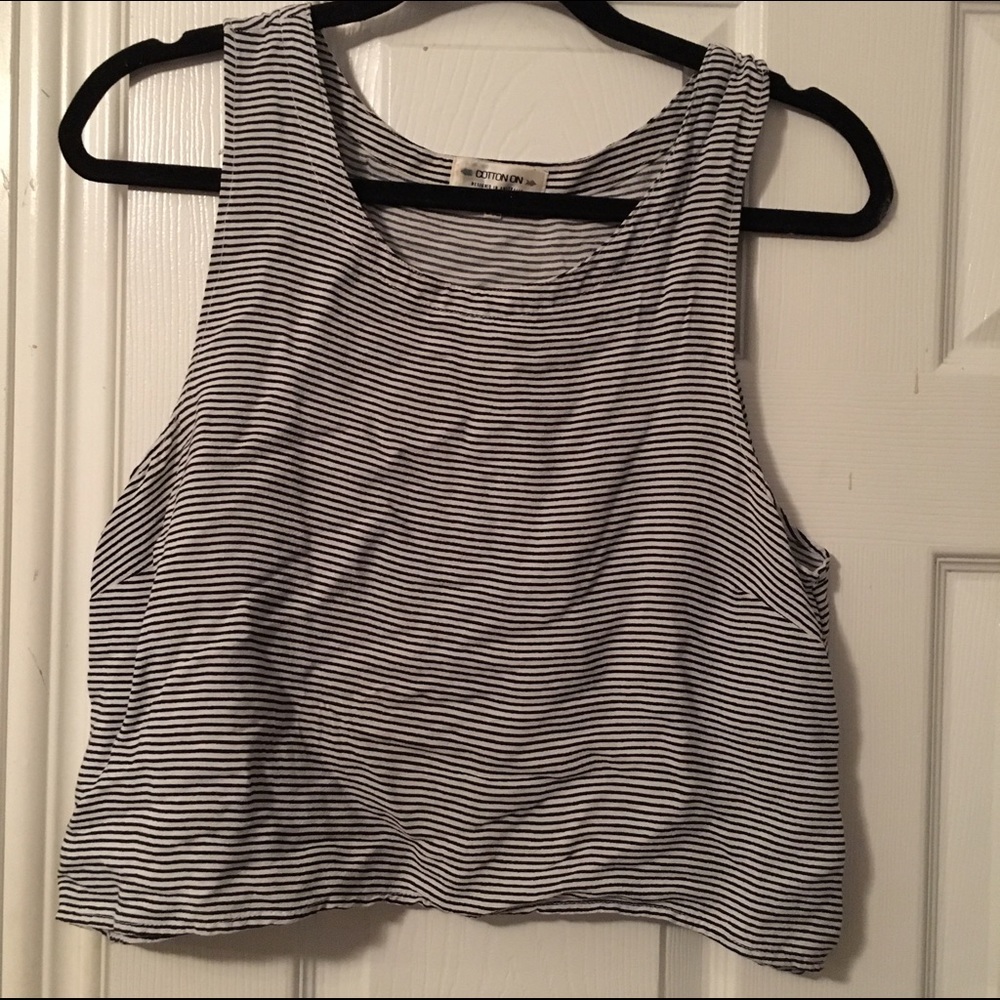 Cotton On Striped Croptop