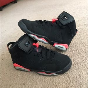 Nike Air Jordan 6 Retro Black Infared 7Y