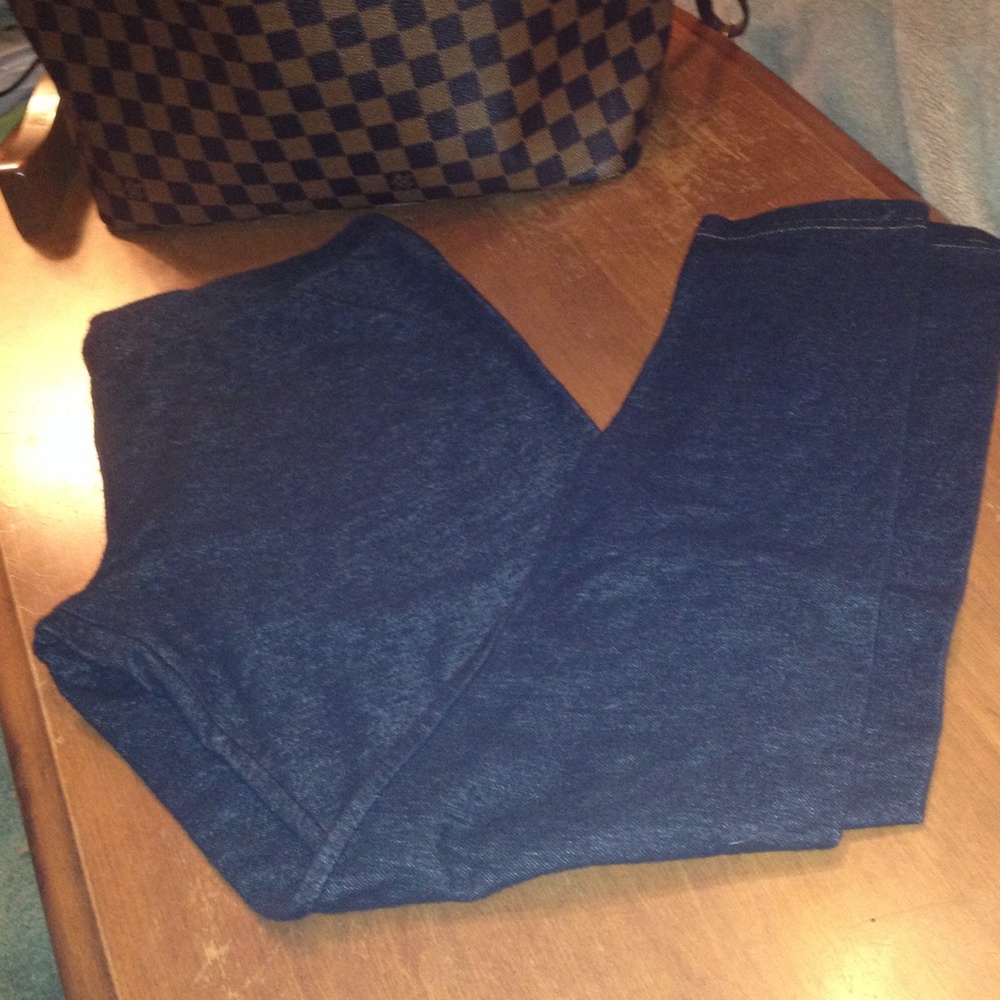 Jeggings dark blue/black denim look size L 11-13