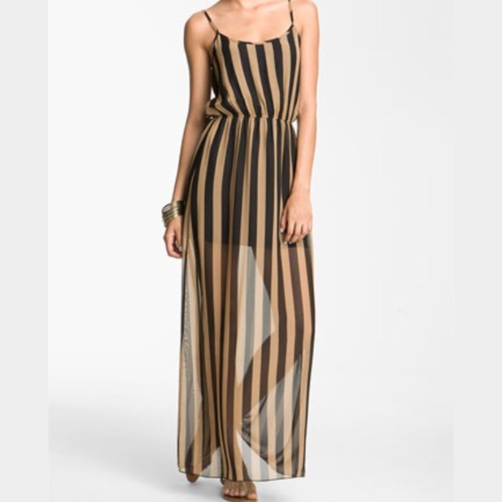Stripe Maxi Dress By Dee Elle.