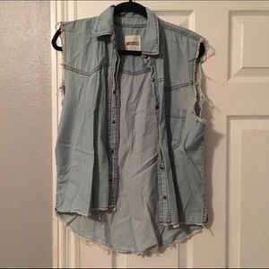 Brandy Melville Distressed Vest