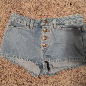 American Apparel Button Up Shorts