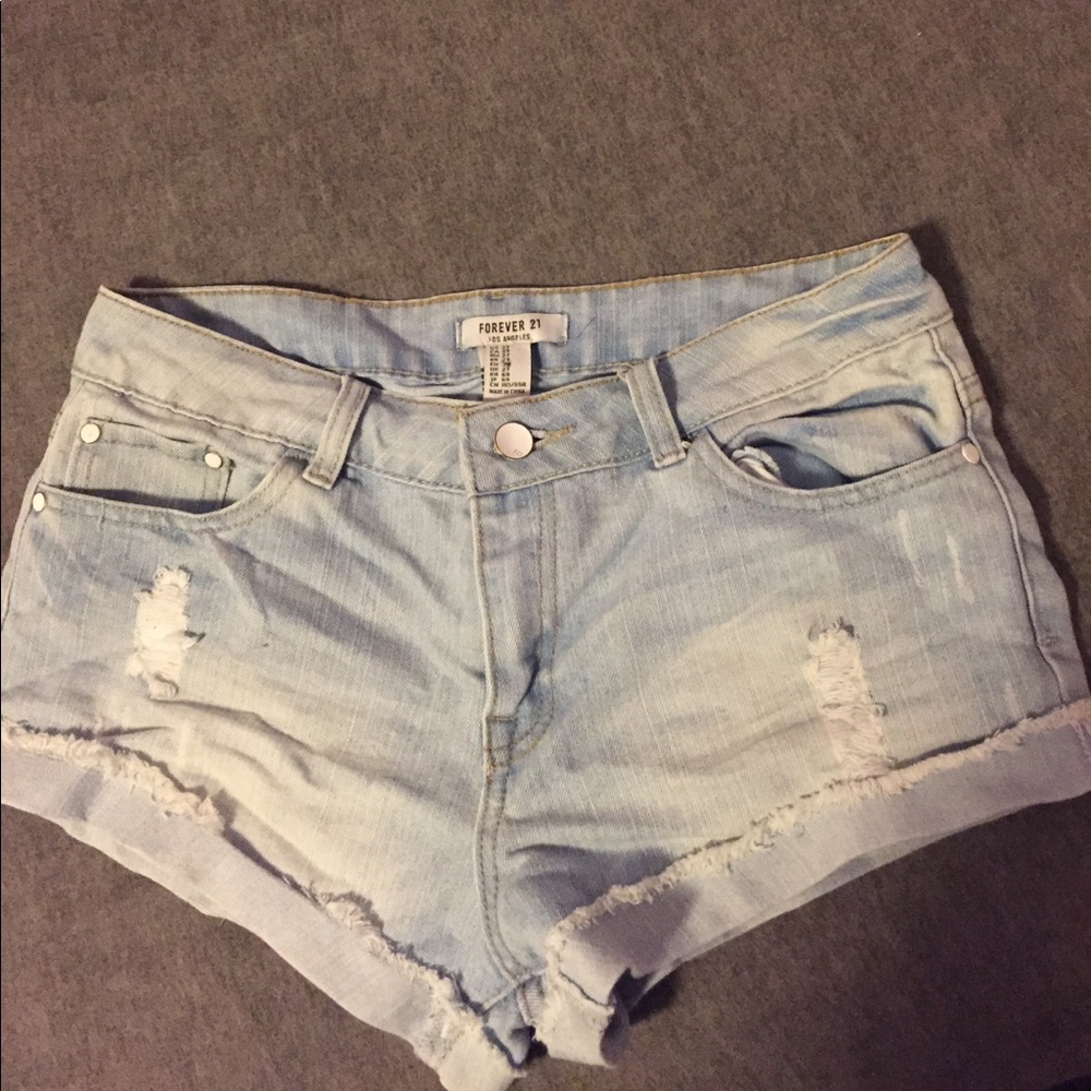 Light Wash Shorts
